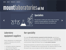 Tablet Screenshot of mountlaboratories.com